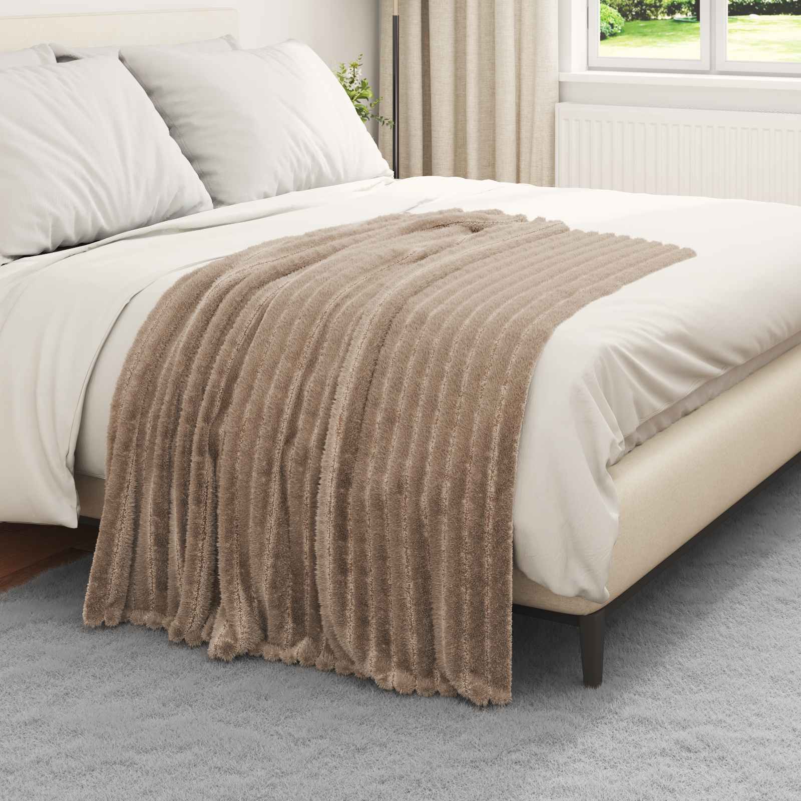 Kleden 6 stuks Kameel 150 x 130 cm Fleece