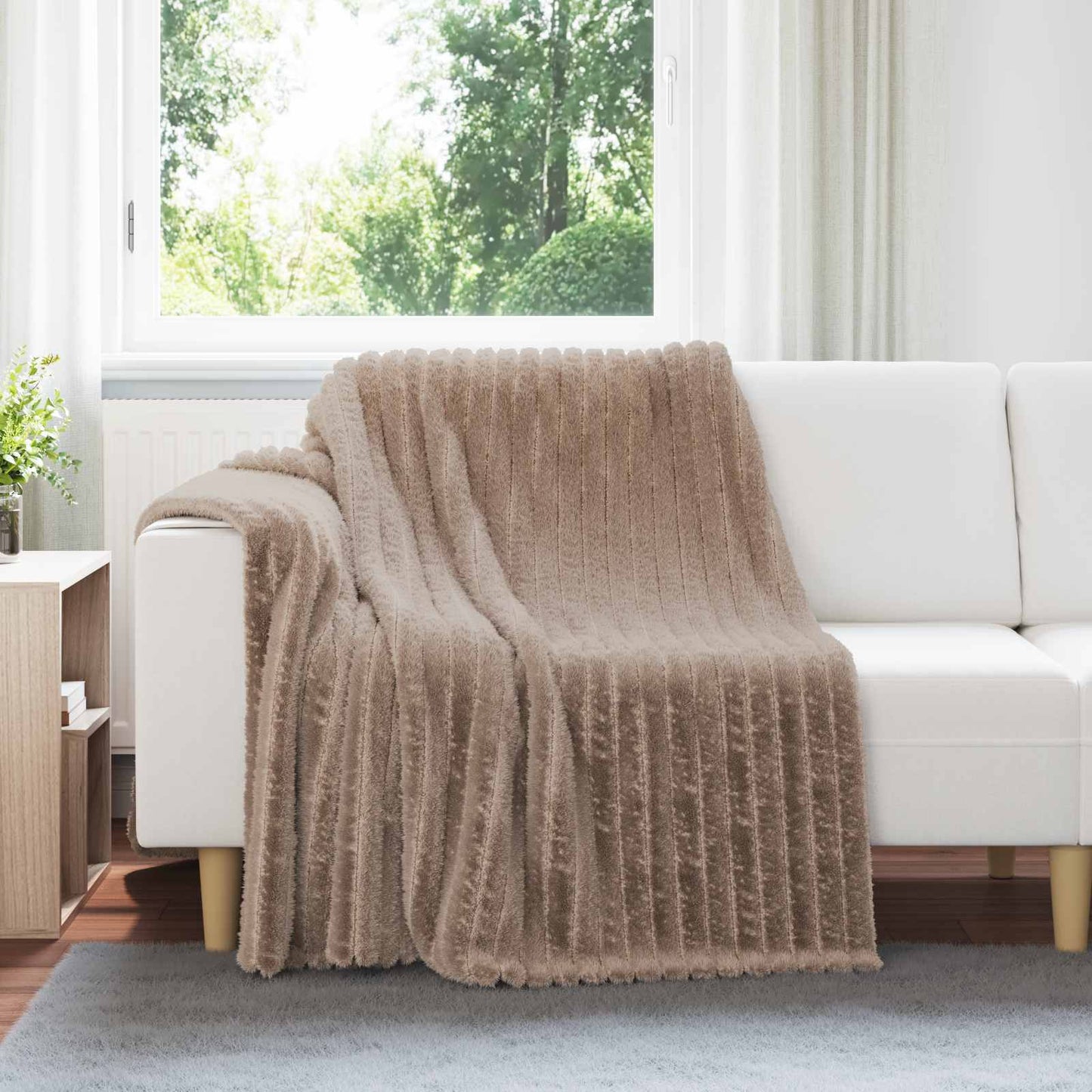 Kleden 6 stuks Kameel 200 x 150 cm Fleece