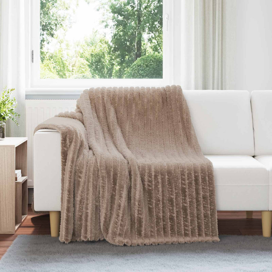 Kleden 6 stuks Kameel 200 x 150 cm Fleece