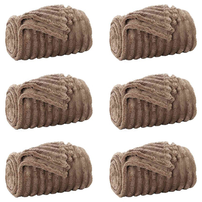 Kleden 6 stuks Kameel 200 x 150 cm Fleece