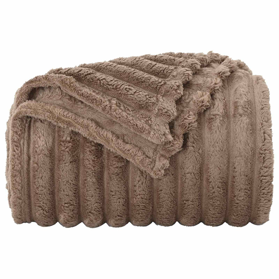 Kleden 6 stuks Kameel 200 x 150 cm Fleece