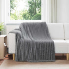 Blankets 6 pcs Dark Grey 200 x 150 cm Fleece