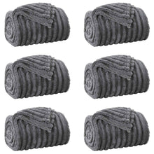 Kleden 6 stuks Donkergrijs 270 x 240 cm Fleece
