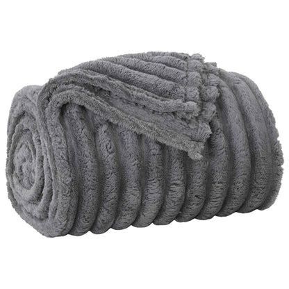 Kleden 6 stuks Donkergrijs 270 x 240 cm Fleece