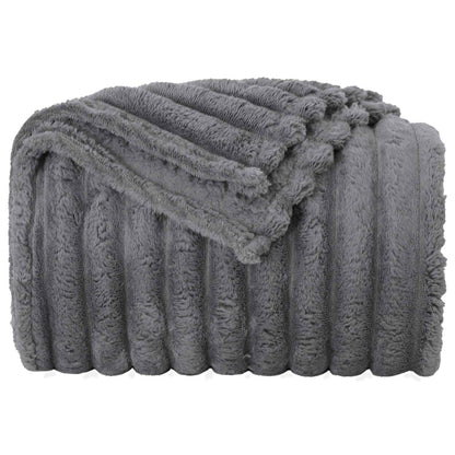 Kleden 6 stuks Donkergrijs 270 x 240 cm Fleece