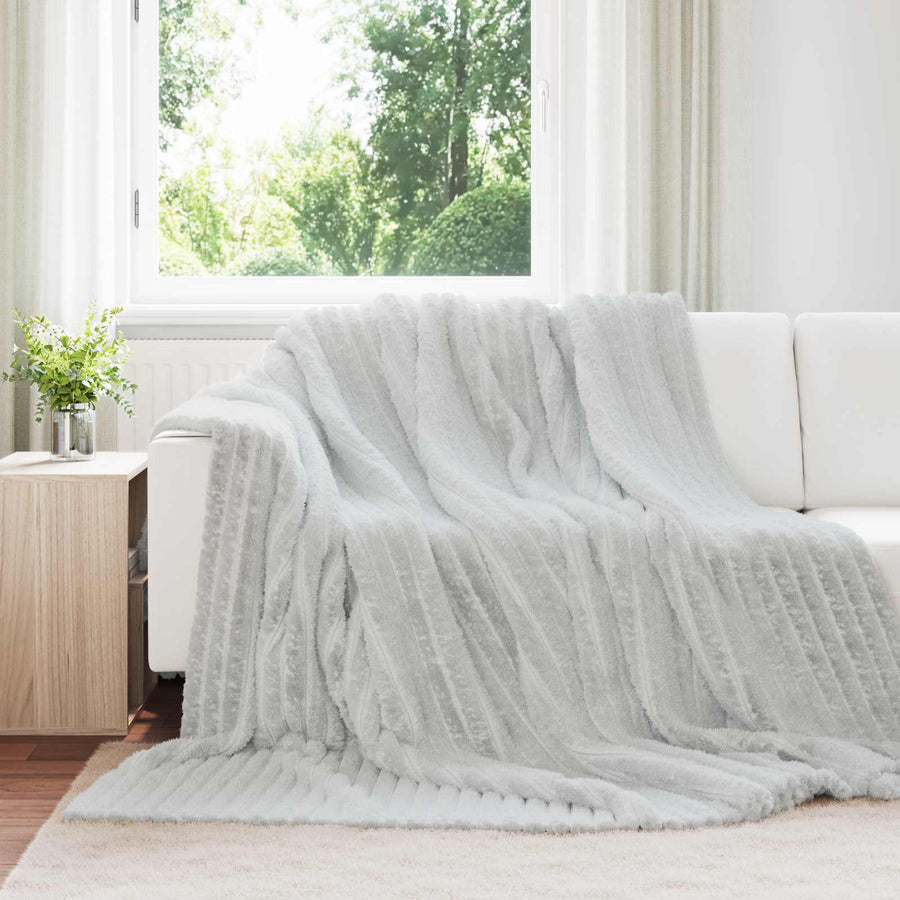 Kleden 6 stuks Grijs 240 x 220 cm Fleece