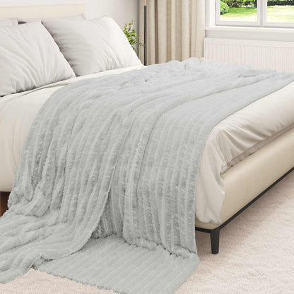 Kleden 6 stuks Grijs 240 x 220 cm Fleece