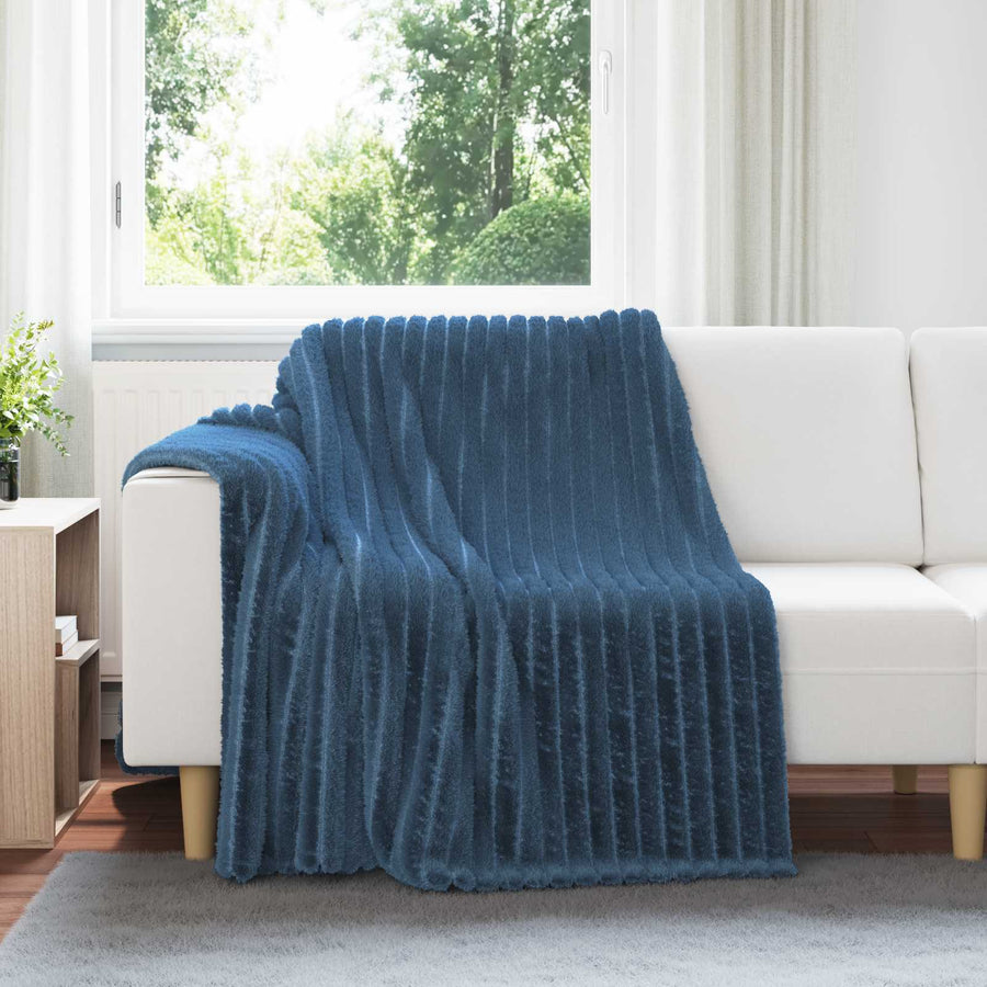 Kleden 6 stuks Marineblauw 200 x 150 cm Fleece