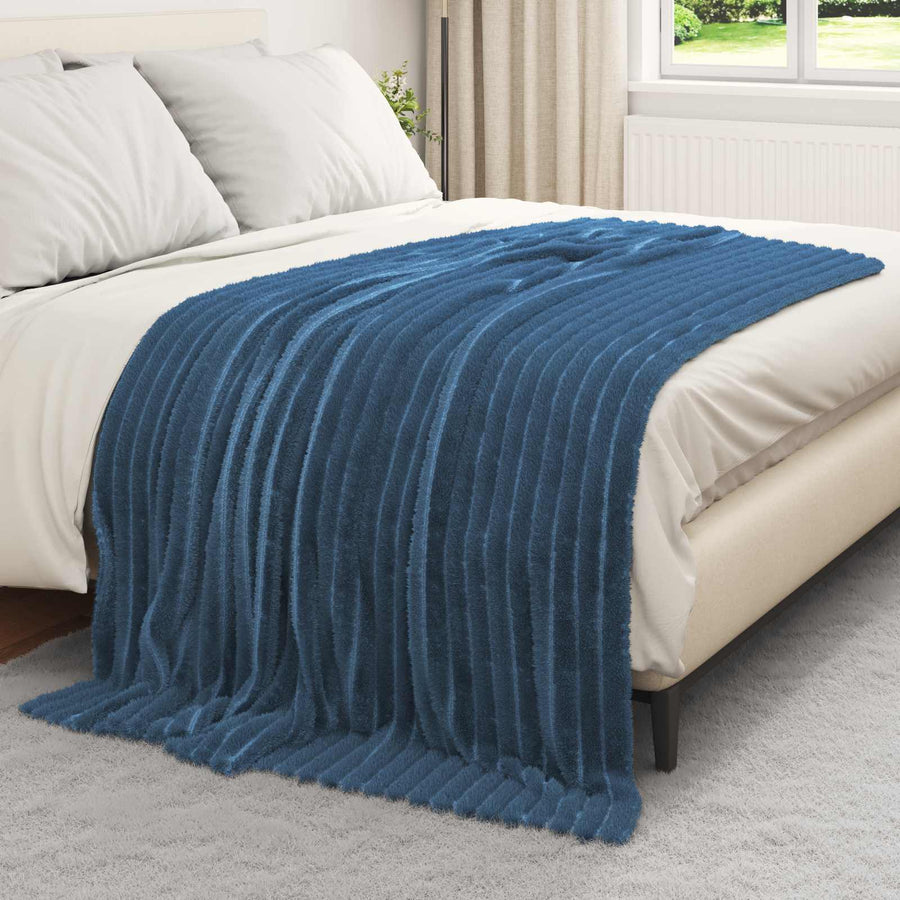 Kleden 6 stuks Marineblauw 200 x 150 cm Fleece