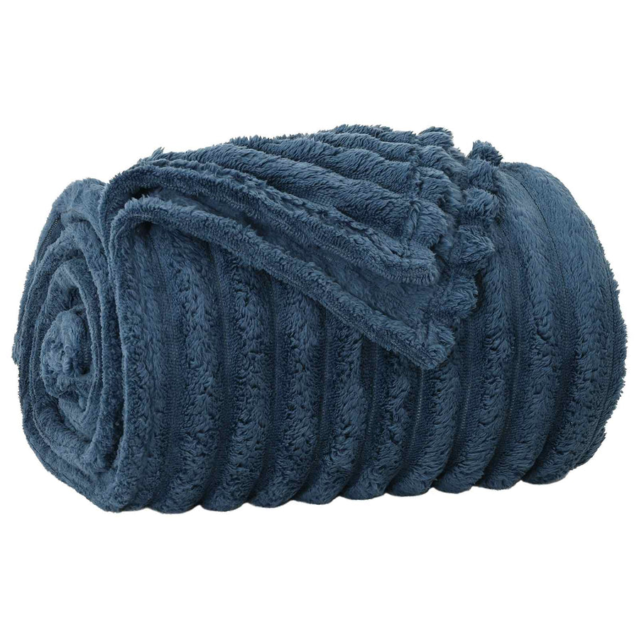 Kleden 6 stuks Marineblauw 270 x 240 cm Fleece