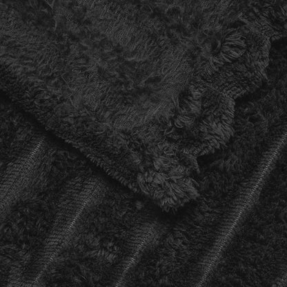 Kleden 6 stuks Zwart 200 x 150 cm Fleece