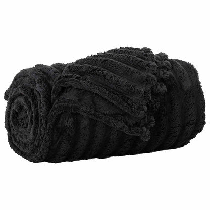 Kleden 6 stuks Zwart 200 x 150 cm Fleece