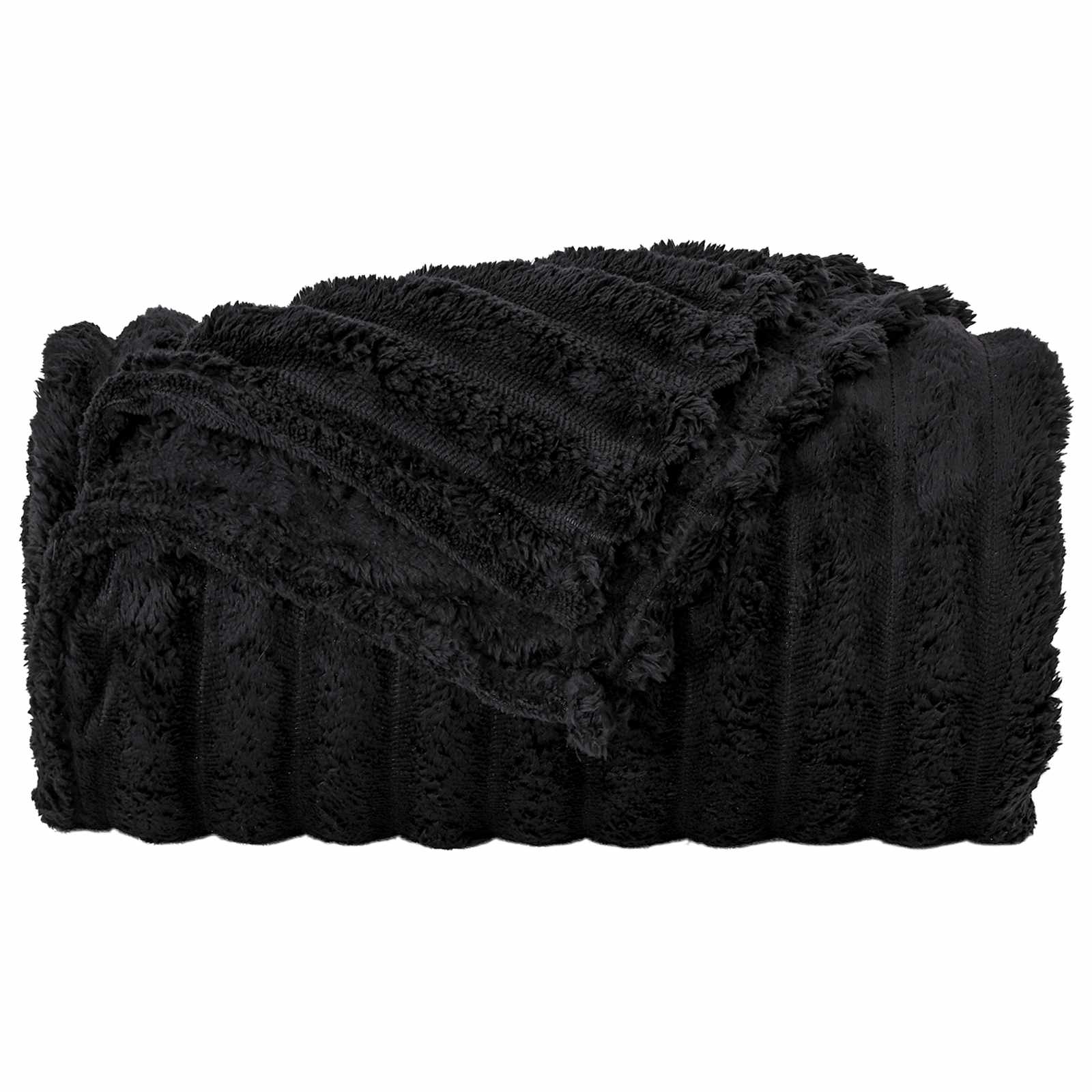 Kleden 6 stuks Zwart 200 x 150 cm Fleece
