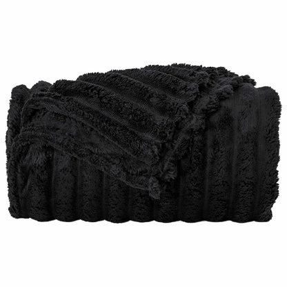 Kleden 6 stuks Zwart 200 x 150 cm Fleece