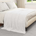 Kleden 6 pcs Wit 200 x 150 cm Fleece