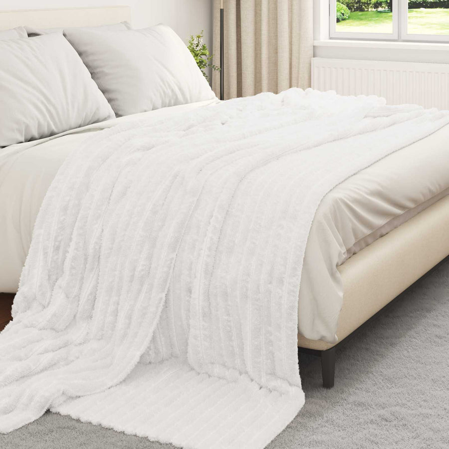 Kleden 6 stuks Wit 240 x 220 cm Fleece