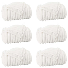 Kleden 6 stuks Wit 240 x 220 cm Fleece