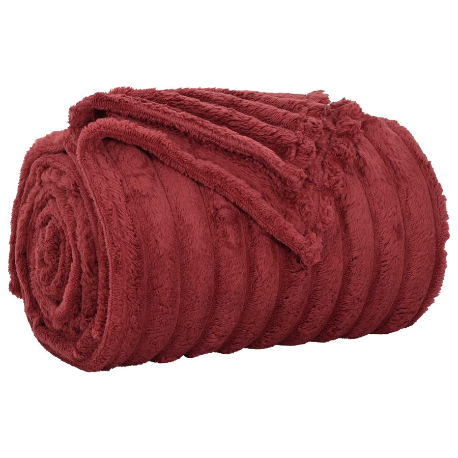 Kleden 6 stuks Bordeaux Rood 150 x 130 cm Fleece