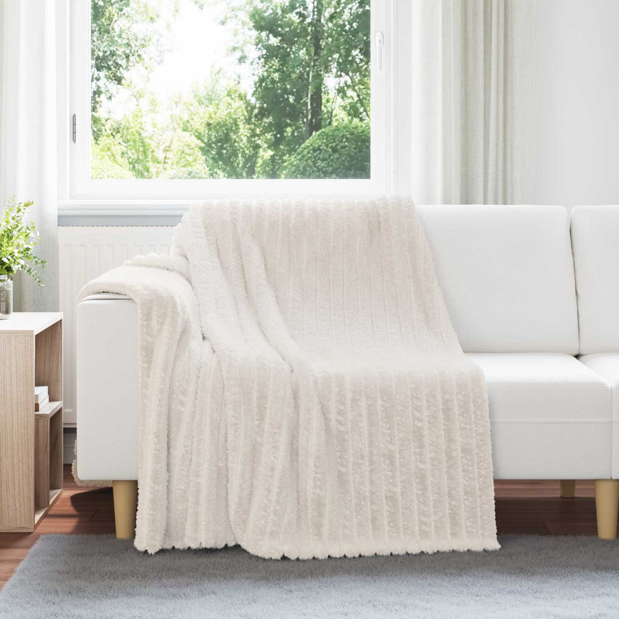 Kleden 6 stuks Crème 200 x 150 cm Fleece