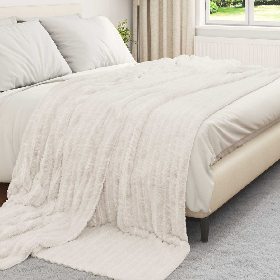 Kleden 6 stuks Crème 240 x 220 cm Fleece