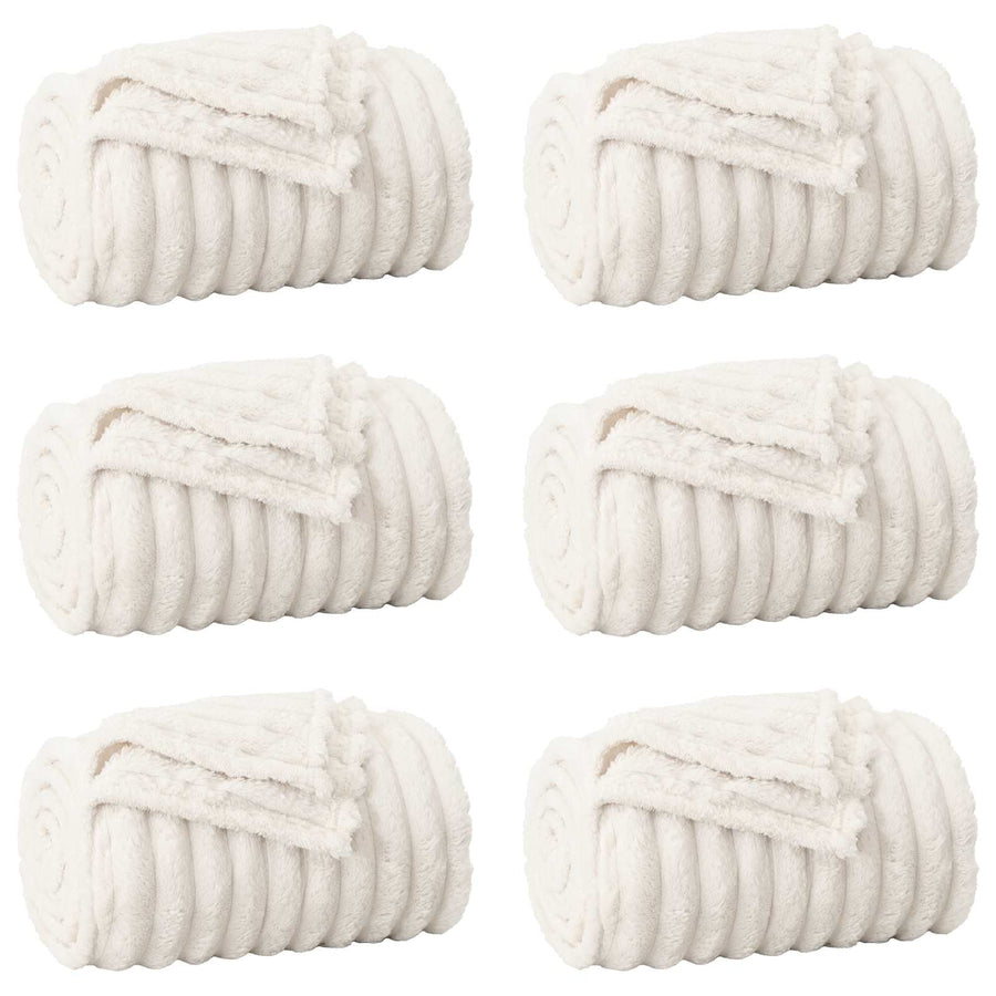 Kleden 6 stuks Crème 270 x 240 cm Fleece