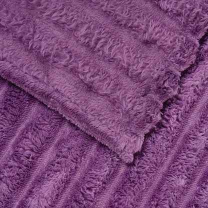 Kleden 6 stuks Paars 150 x 130 cm Fleece