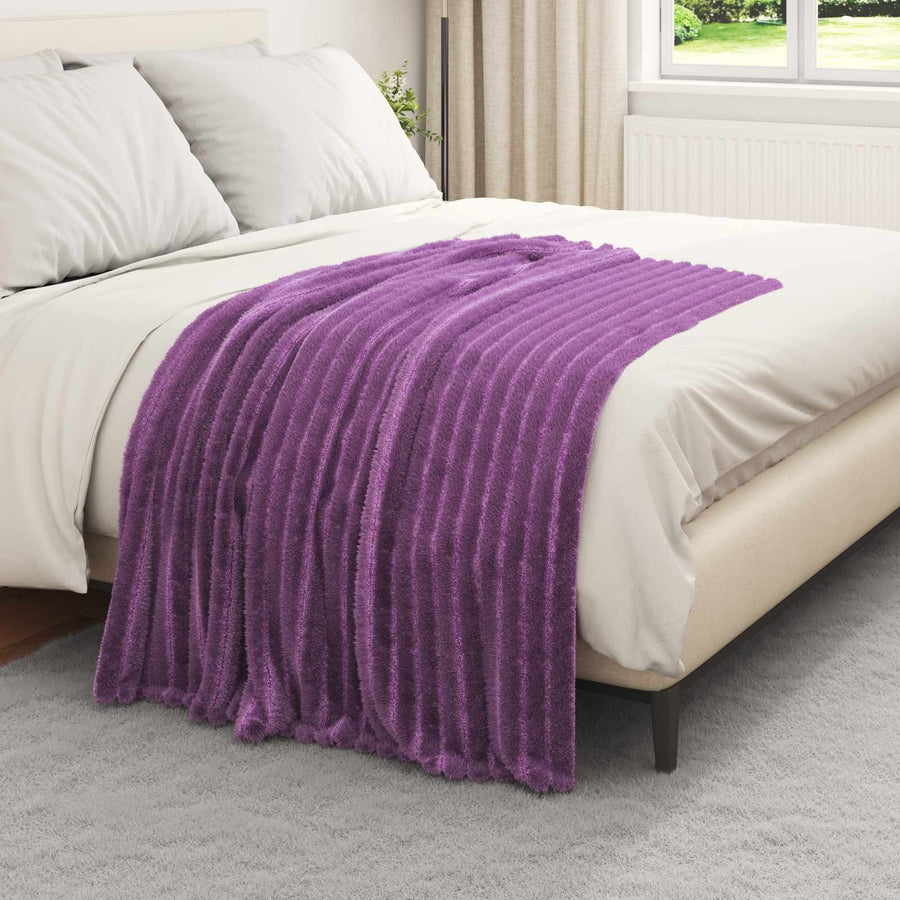 Kleden 6 stuks Paars 150 x 130 cm Fleece