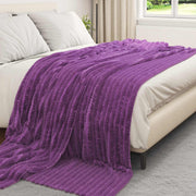 Dekens fleece 6 stuks paars 270 x 240 cm