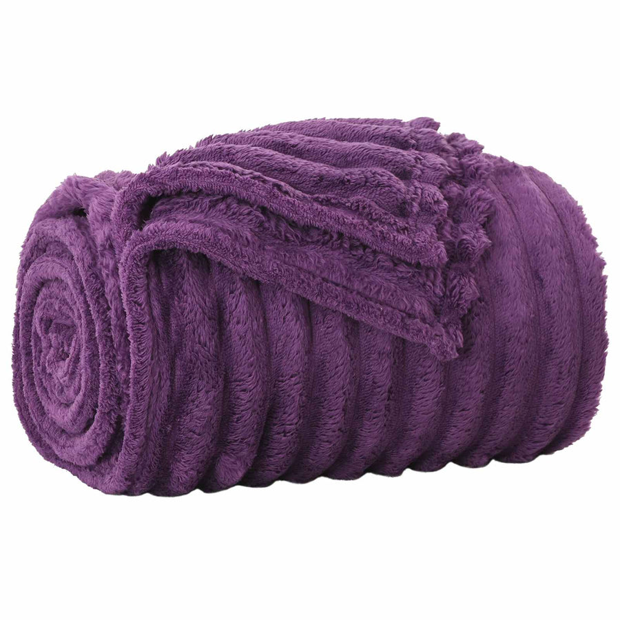 Kleden 6 stuks Paars 270 x 240 cm Fleece