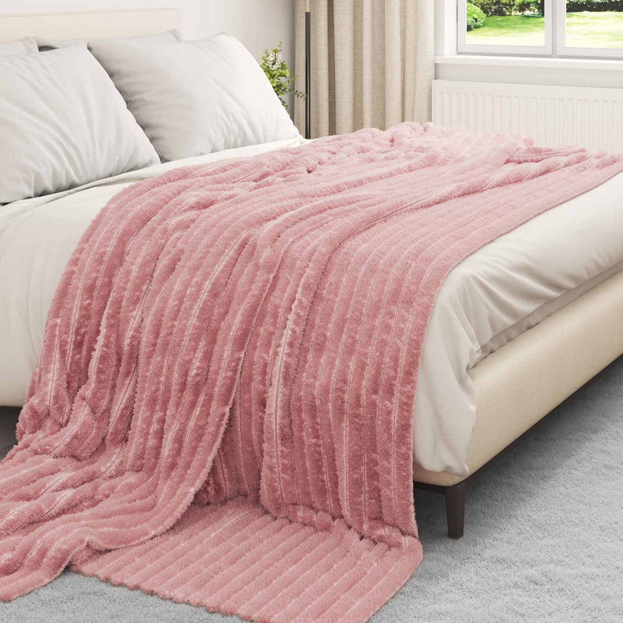 Kleden 6 pcs Roze 240 x 220 cm Fleece