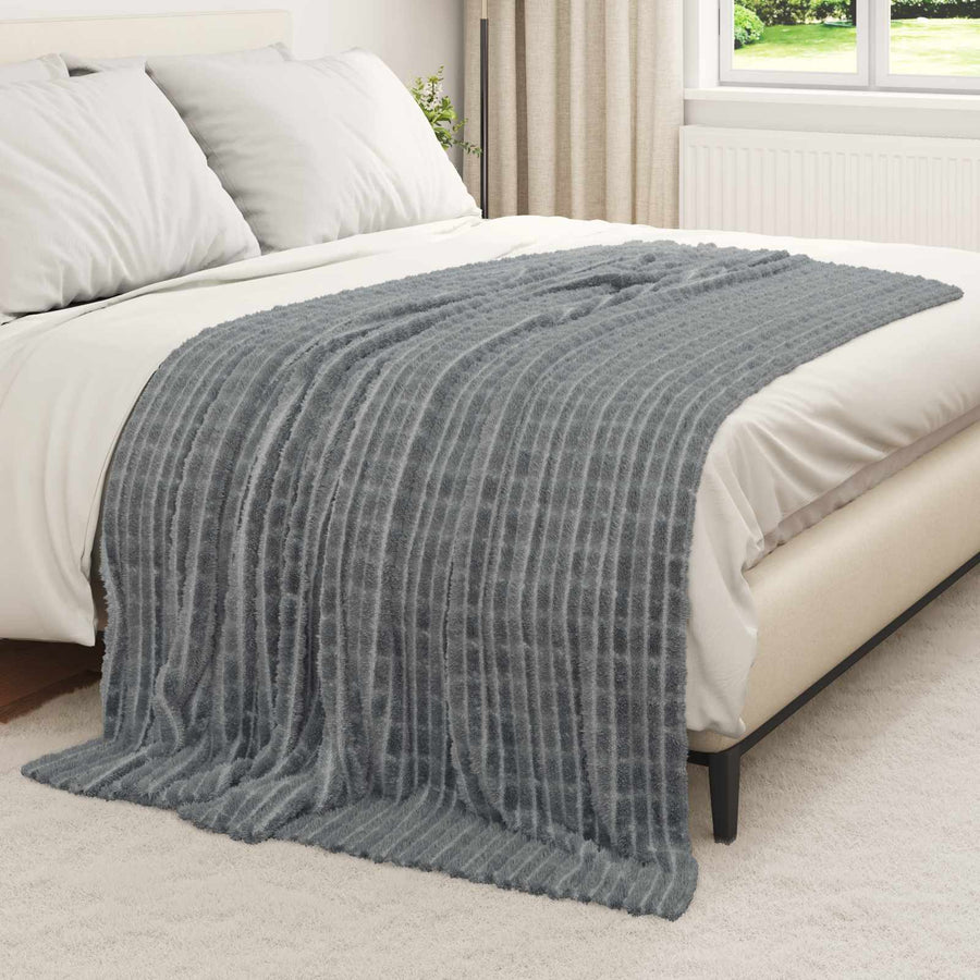 Gooi Deken Donkergrijs 200 x 150 cm Fleece