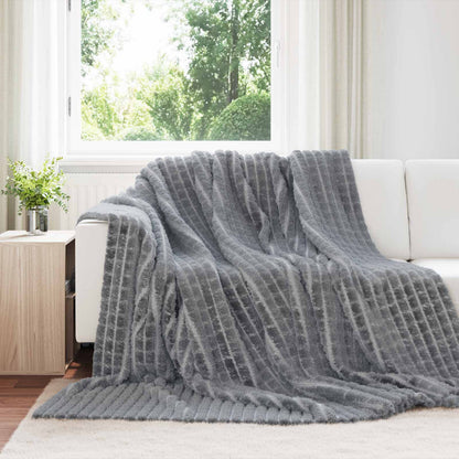 Gooi Deken Donkergrijs 240 x 220 cm Fleece