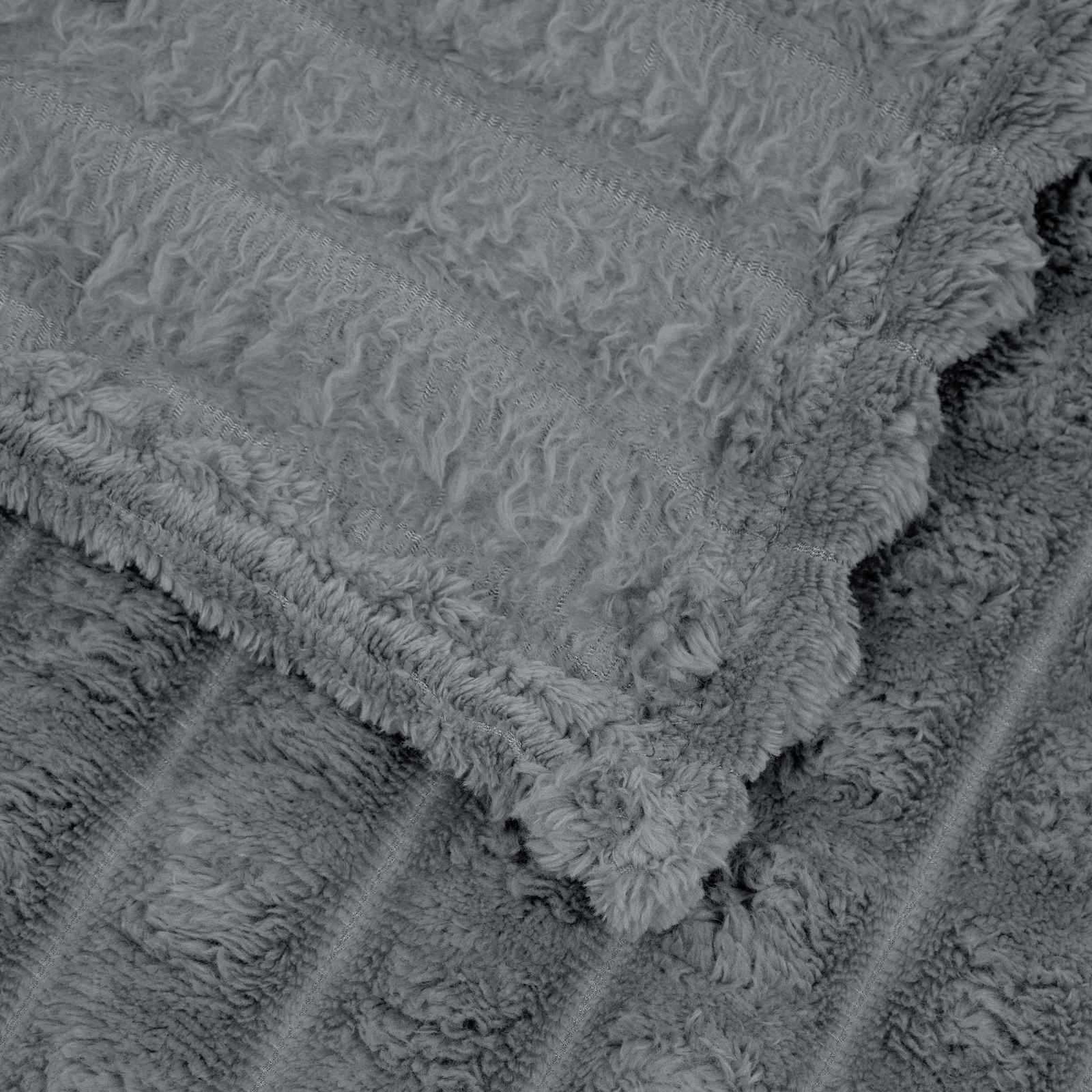 Gooi Deken Donkergrijs 270 x 240 cm Fleece