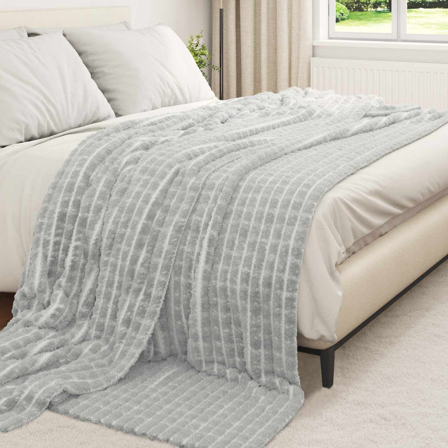 Gooi Deken Grijs 240 x 220 cm Fleece