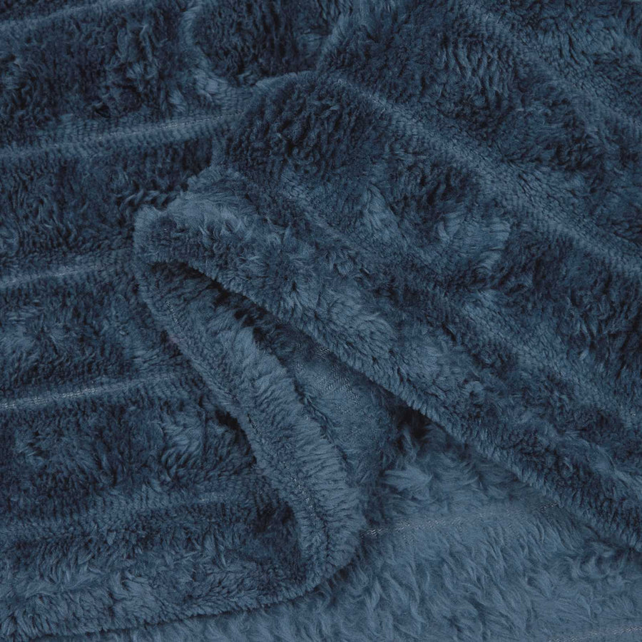 Gooi Deken Marineblauw 270 x 240 cm Fleece