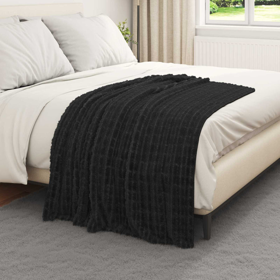 Gooi Deken Zwart 150 x 130 cm Fleece