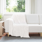 Gooi deken fleece wit 150 x 130 cm