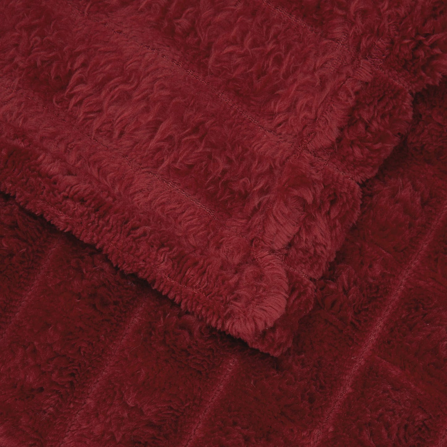 Gooi Deken Bordeaux Rood 240 x 220 cm Fleece