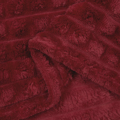 Gooi Deken Bordeaux Rood 270 x 240 cm Fleece