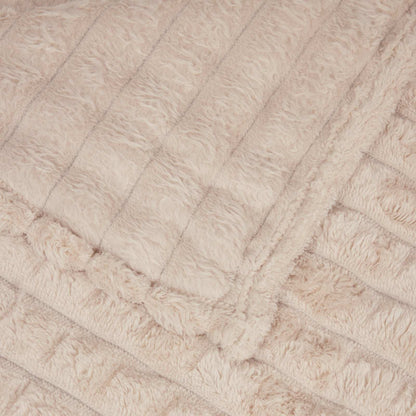 Kleden 6 stuks Beige 200 x 150 cm Fleece