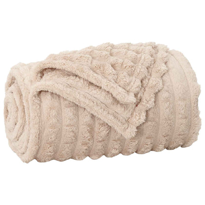 Kleden 6 stuks Beige 200 x 150 cm Fleece