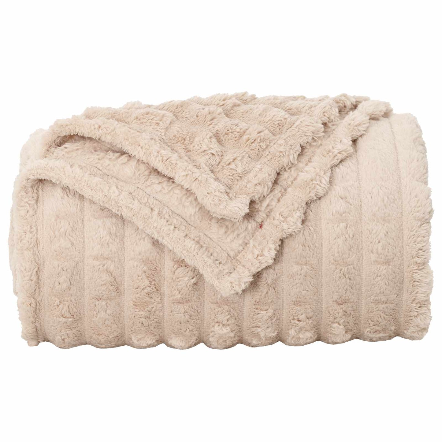 Kleden 6 stuks Beige 200 x 150 cm Fleece