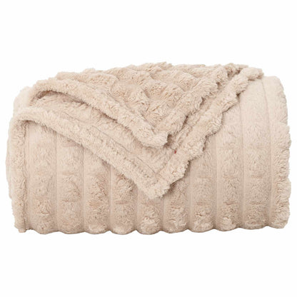 Kleden 6 stuks Beige 200 x 150 cm Fleece
