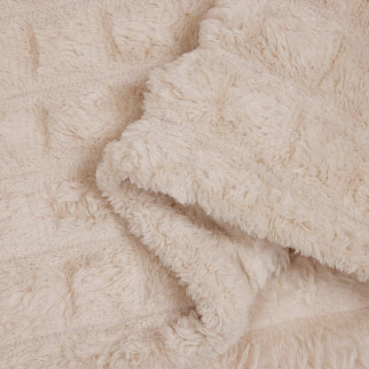 Kleden 6 stuks Beige 240 x 220 cm Fleece
