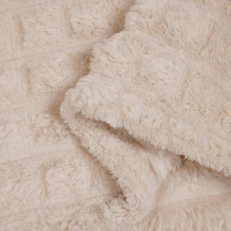Kleden 6 stuks Beige 240 x 220 cm Fleece
