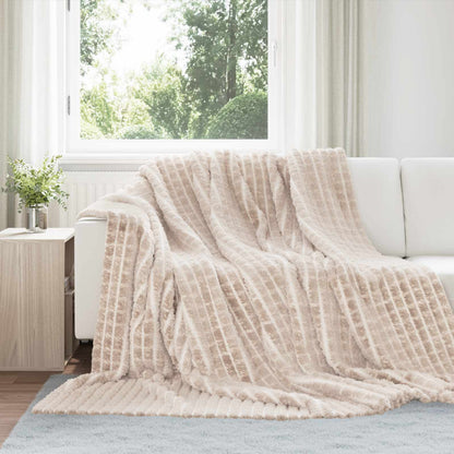 Kleden 6 stuks Beige 240 x 220 cm Fleece