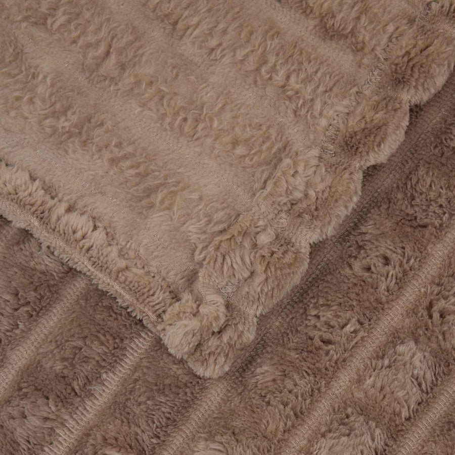 Kleden 6 stuks Kameel 240 x 220 cm Fleece