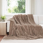 Kleden fleece 240x220 cm kameel 6 stuks