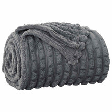 Kleden 6 stuks Donkergrijs 150 x 130 cm Fleece