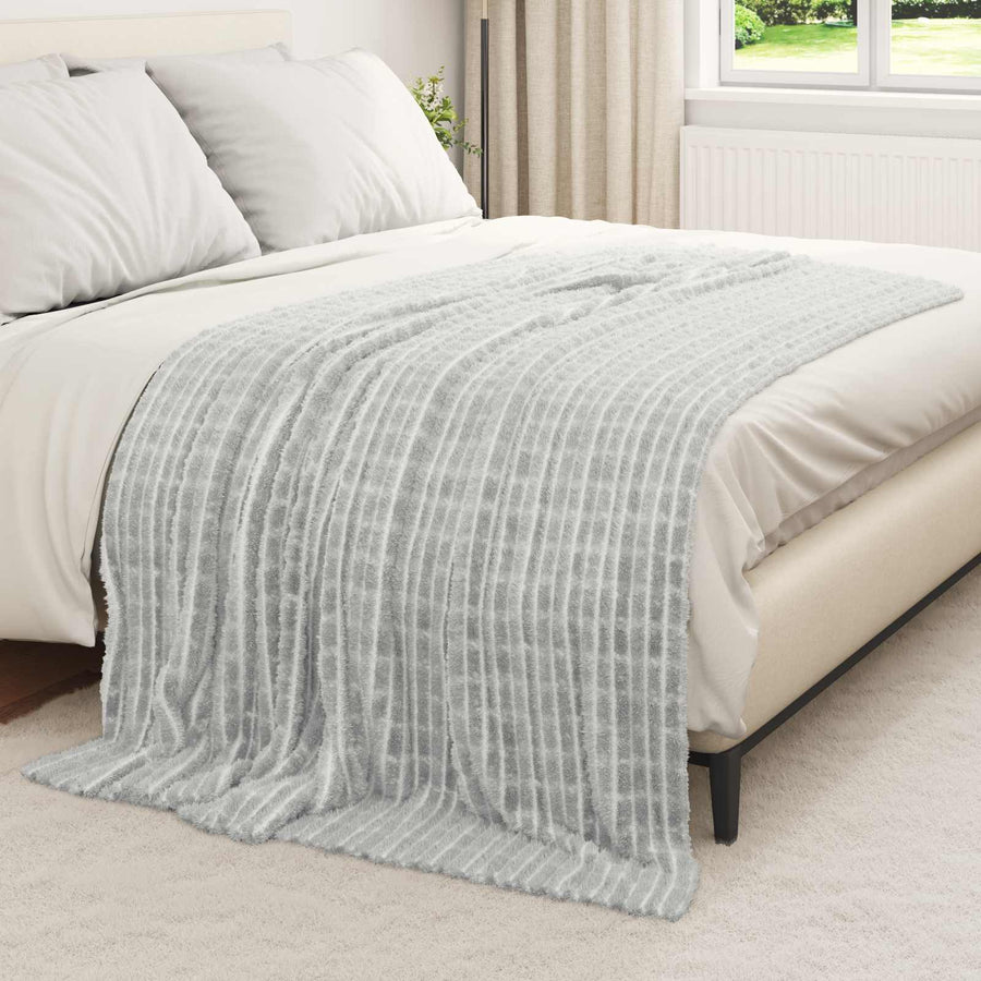 Kleden 6 stuks Grijs 200 x 150 cm Fleece